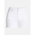 thumbnail image 6 of Time and Tru Women's Mid Rise Roll Cuff Denim Shorts, 4" Inseam, Sizes 0-20, 6 of 6