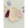 thumbnail image 4 of ZAXARRA Baby Girls Romper, Long Sleeve Crew Neck Letters Print Contrast Color Fall Bodysuit for Casual Daily, 4 of 9