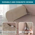 thumbnail image 5 of Dowbom Stretch Armrest Covers for Chairs and Sofas Jacquard Spandex Couch Arm Cover Washable, 5 of 7