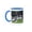 Blue/White, variant on 3drose, Group of Atlantic Puffins on Mykines, Faroe Islands, Denmark., 11oz Mug