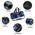 thumbnail image 2 of Dragonfly Basketball Bag, Carry on Bag, Weekender Bag, Yoga Bag - Sports Duffel Gym Bag, Size 17.7 Inches with Interior Zipper Pocket and Large Capacity, 2 of 6