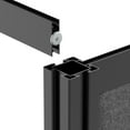 thumbnail image 3 of Luxor Workflow Modular Wall Room Divider System - Black Frame - 53" x 70" Wide Panel Starter Wall with Whiteboard, Freestanding, 3 of 6