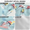 thumbnail image 2 of FORMRS Boys Swim Trunks Quick Dry Mesh Liner Boardshorts Sizes XS-XL, Blue Trains Pattern, 2 of 7