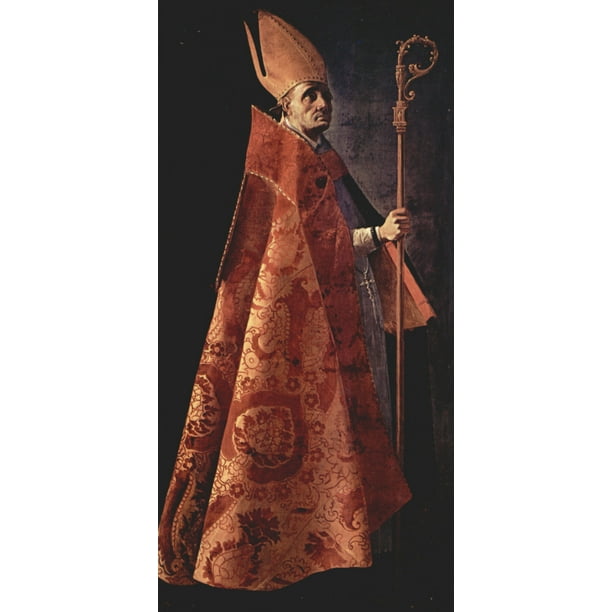 Laminated Poster Zurbaraƒae A A Aƒa Sa A N Francisco De St Ambrose Poster Print X 30 Walmart Com Walmart Com