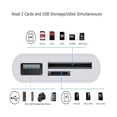 thumbnail image 2 of Adaptador tipo C para USB/SD/MICRO SD compatible con celulares y tablets con entrada C Genérico Adaptador entrada tipo C, 2 of 7