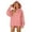 Pink, variant on Plain Hoodies for Women 2025 Long Sleeve Drawstring Hem Hooded Sweatshirt Casual Loose Pullover Tops