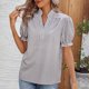 thumbnail image 4 of Usted Es Más Que una Camisa de Puntuación de Prueba, Cuello en V de Manga Corta Suelta, Camisa para Mujeres, 4 of 5