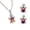 F, variant on Fiaya Women Turtle Cubic Zirconia Jewelry Set of 3, Sea Animal Crystal Necklace Earring Set, Jewelry Accessories for Women Anniversary Gift (E)