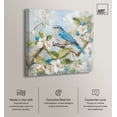 thumbnail image 2 of Blissful Blue Bird Canvas Coastal Farmhouse Wall Art by Art Remedy, Gallery Wrapped, 16" x 16", 2 of 7
