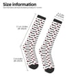 thumbnail image 2 of Balery Christmas Dachshund Printed Novelty Socks Men's Women's Crew Socks Sports Socks Knee High Socks Cotton Socks Quirky and Cool Socks, 2 of 9