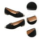 thumbnail image 2 of 1 par de zapatos planos puntiagudos de verano color piel, elegantes, antideslizantes, con perlas, para mujer soltera, 2 of 5