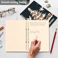 thumbnail image 4 of FORMRS 1-Subject Spiral Notebook 8" x 5" College Ruled 60 Refillable Sheet A5 Hard Cover, 2 Pack, White Halloween Christmas Trees, 4 of 7