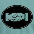 thumbnail image 3 of CafePress - Psi Upsilon Handshake T Shirt - Mens Comfort Colors Shirt, 3 of 5