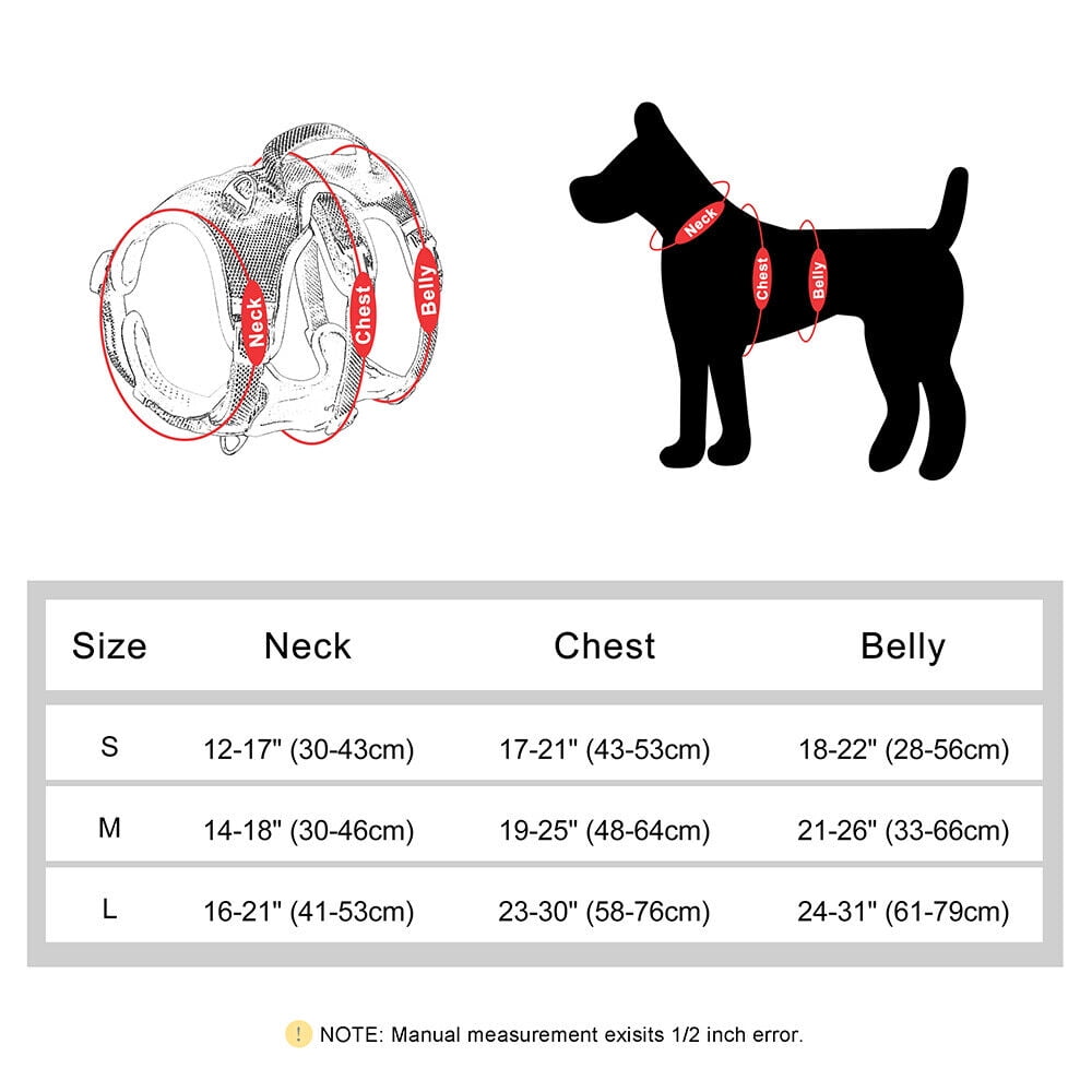 Pet Artist Reflective No Pull Dog Harness Breathable Mesh Padded Pet Vest Adjustable S/M/L