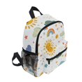 thumbnail image 2 of FORMRS School Backpack with Front Zippered Pocket 12" Student Travel Daypack, Rainbows Pattern, 2 of 6