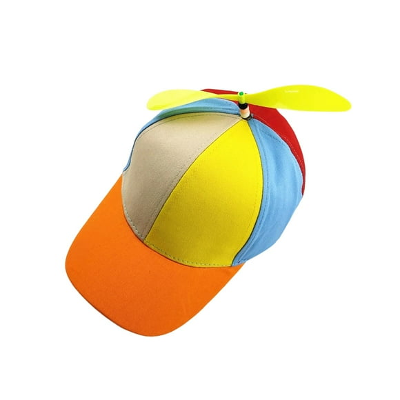 Sombrero de hélice colorido de béisbol Sunnimix Arco Iris para borde naranja