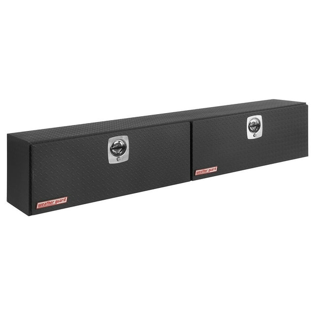 Weather Guard Tool Box 391-52-02 Super-Side; Top Side; 2 Doors; Textured; Black; Aluminum