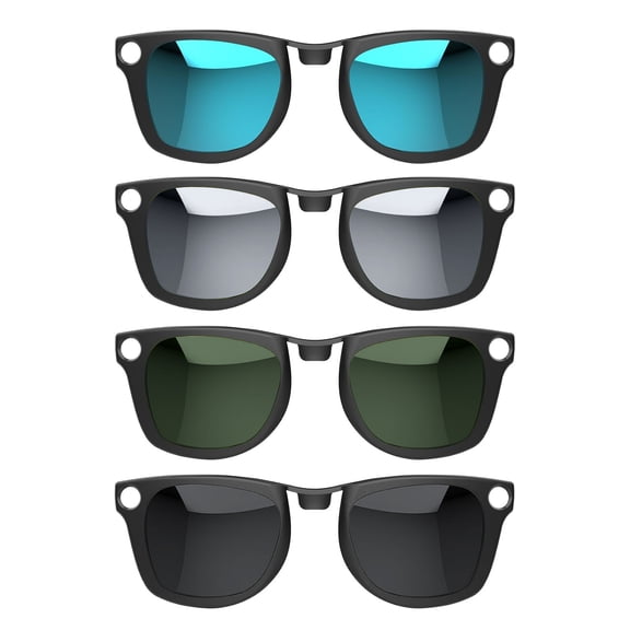 4PCS Polarized Clip for Ray-Ban Meta RW4006/RW4012 Series & Gen 2 (M Size, 50-22), Color Changing Clip Set for Meta Smart Glasses UV Protection, Discoloration Clip for Meta, Black Green Blue Silver