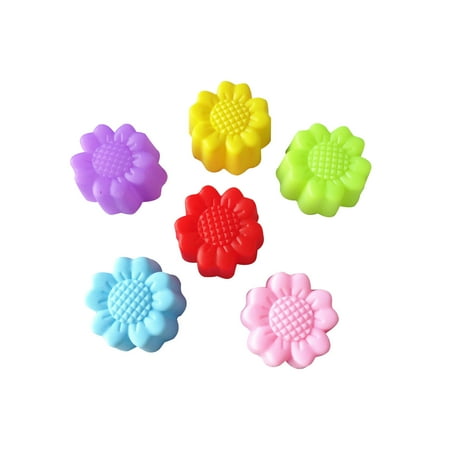 

Chueow 3CM plumeria silicone mold jelly pudding random color mold Kitchen Supplies