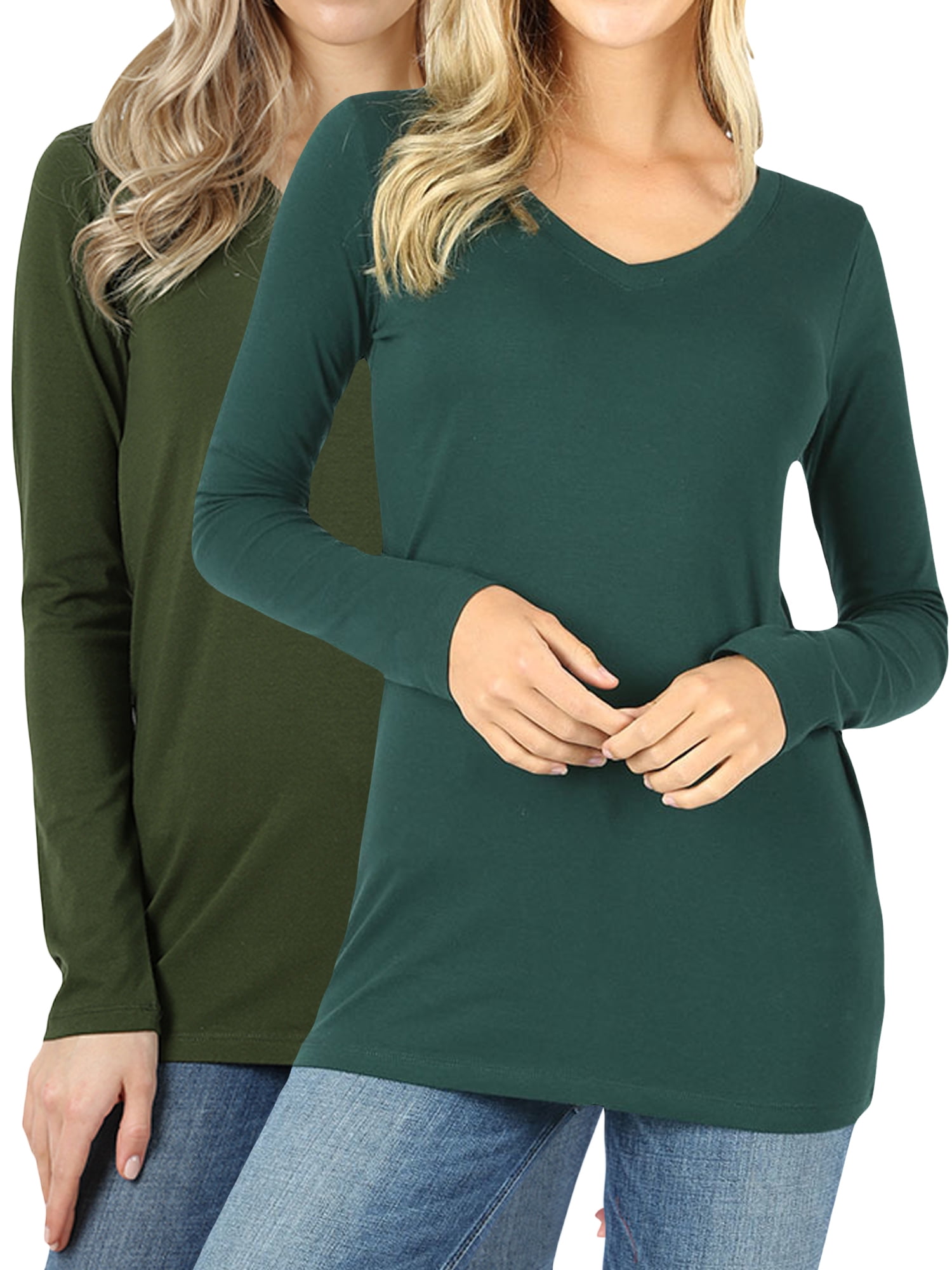 long sleeve womens cotton t shirts