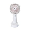 thumbnail image 2 of Handheld Mist Fan with 3 Speeds, USB Rechargeable Portable Spray Fan, Face Moisturizing Cooling Fan for Office, Home, Outdoor Use, Compact Travel Design, 2 of 6