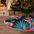 thumbnail image 5 of Fotbe Tropical Palm Leaves Pattern Christmas Tree Skirt, Tree Skirts Plush Christmas Decorations, Christmas Tree Skirts Xmas Decorations Holiday Party Decor-48", 5 of 6