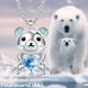 thumbnail image 2 of Cadena y Dije de Osos Polar High Monaco Collar Oso Polar/Corazón Plata/Azul MXNAK-002, 2 of 3