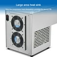 thumbnail image 2 of Kolice Automatic Snow Ice Machine, 374lbs/day Ice Shaving Machine, Snow Cone Maker Snowflake Machine, Air Cooling for Food Truck, Restaurant, Milktea Shops, Household, etc, 2 of 9