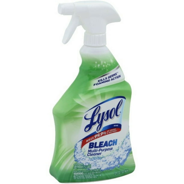 4 Pack Lysol MultiPurpose Cleaner w. Bleach 32 oz