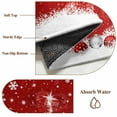 thumbnail image 6 of Round Rugs 6 Ft, Red Christmas Non Slip Area Rugs for Kitchen Bedroom Entryway, Snowflake Xmas Tree Ball Winter Modern Abstract Art Washable Carpet Runner Rug Floor Mats for Bedroom Home Decor, 6 of 9