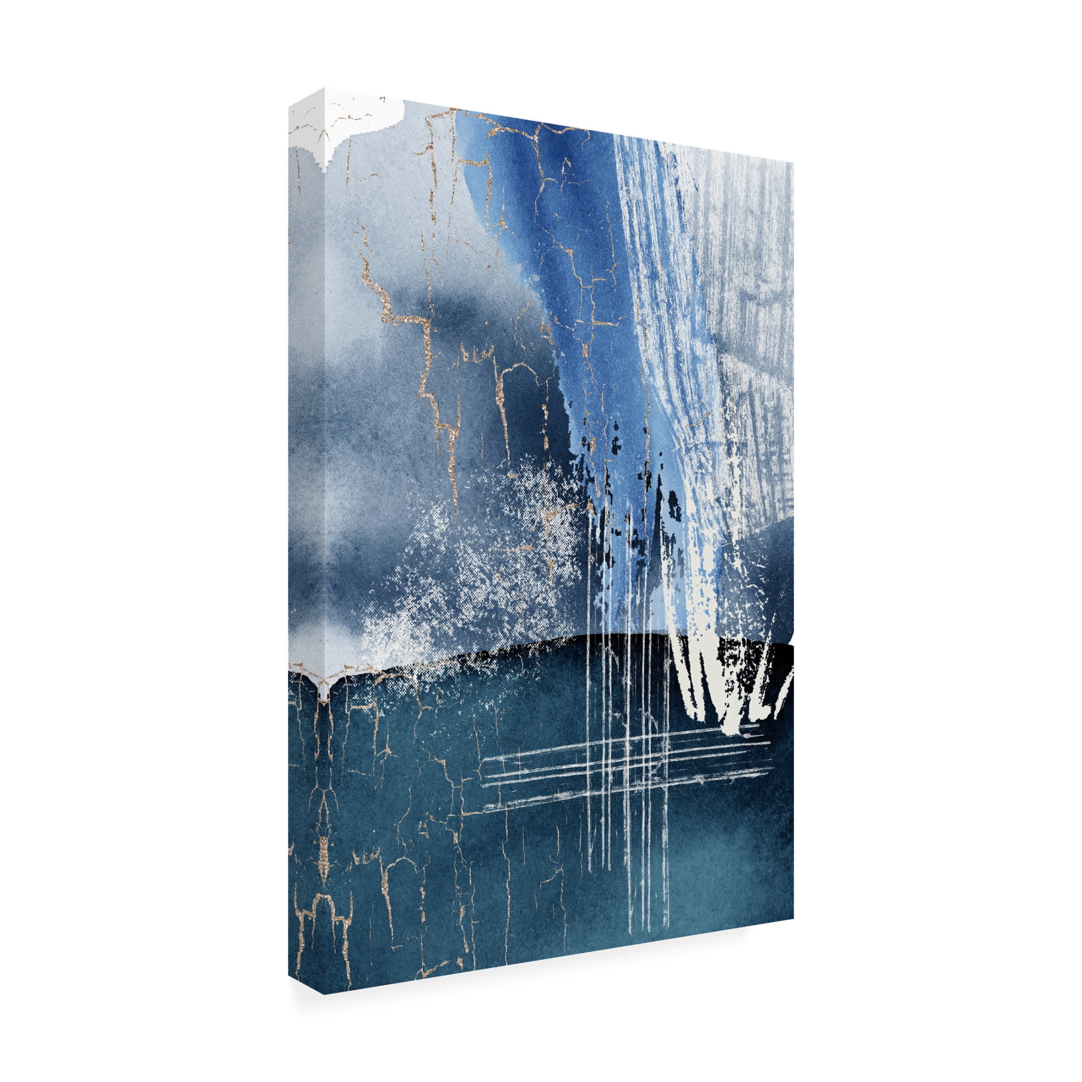 Trademark Fine Art Sally Ann Moss Blue Lagoon 2 Canvas Wall Art
