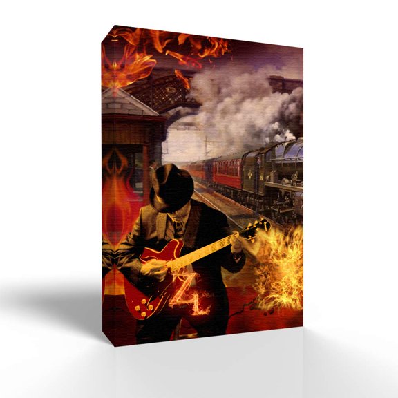 wall26 Canvas Wall Art West Cowboy Pictures Home Wall Decorations for Bedroom Living Room Paintings Canvas Prints Framed - 16x24 inches