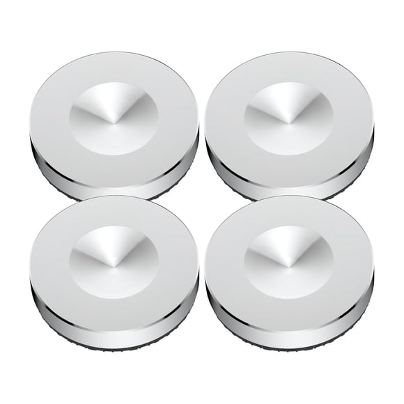Almohadillas de altavoz Tertullus de acero inoxidable con base cónica de 4 piezas