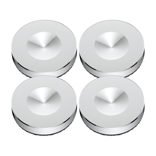 Almohadillas de altavoz Tertullus de acero inoxidable con base cónica de 4 piezas
