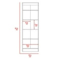 thumbnail image 7 of CoSoTower 2-Door Storage Tall Cabinet White Washed Oak, 7 of 7