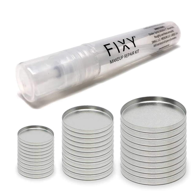 FIXY Broken Makeup Ultimate Kit de recambio con carpeta de maquillaje y recipientes de maquillaje vacíos