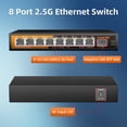 thumbnail image 2 of Conmutador Ethernet KeepLink de 8 puertos 2.5G no administrado con 1 x 10G SFP, 2 of 7