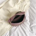 thumbnail image 1 of Bolso De Hombro Bolso de pecho para mujer, correa ajustable para el hombro, monedero para niñas de color sólido (púrpura), 1 of 5