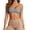 1-Grey, variant on Strapless Seamless Bras for Women Cute Front Bow Ruched Design Chest Wrap Non Slip Bandeau Bra Lightweight Breathable Stretch Pull on Comfortable Everyday Bralettes 1-Brown M