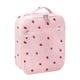 thumbnail image 1 of Bolso de tela de pana Qarigey con aislamiento para desplazamientos diarios bolsa de almuerzo fresa rosa, 1 of 6