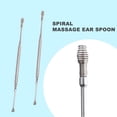 thumbnail image 4 of 2Pcs/Set Ear Pick Double Side Spiral Head Spring Design Stainless Steel Flexible Design Ear Care Tools for Unisex, 4 of 8