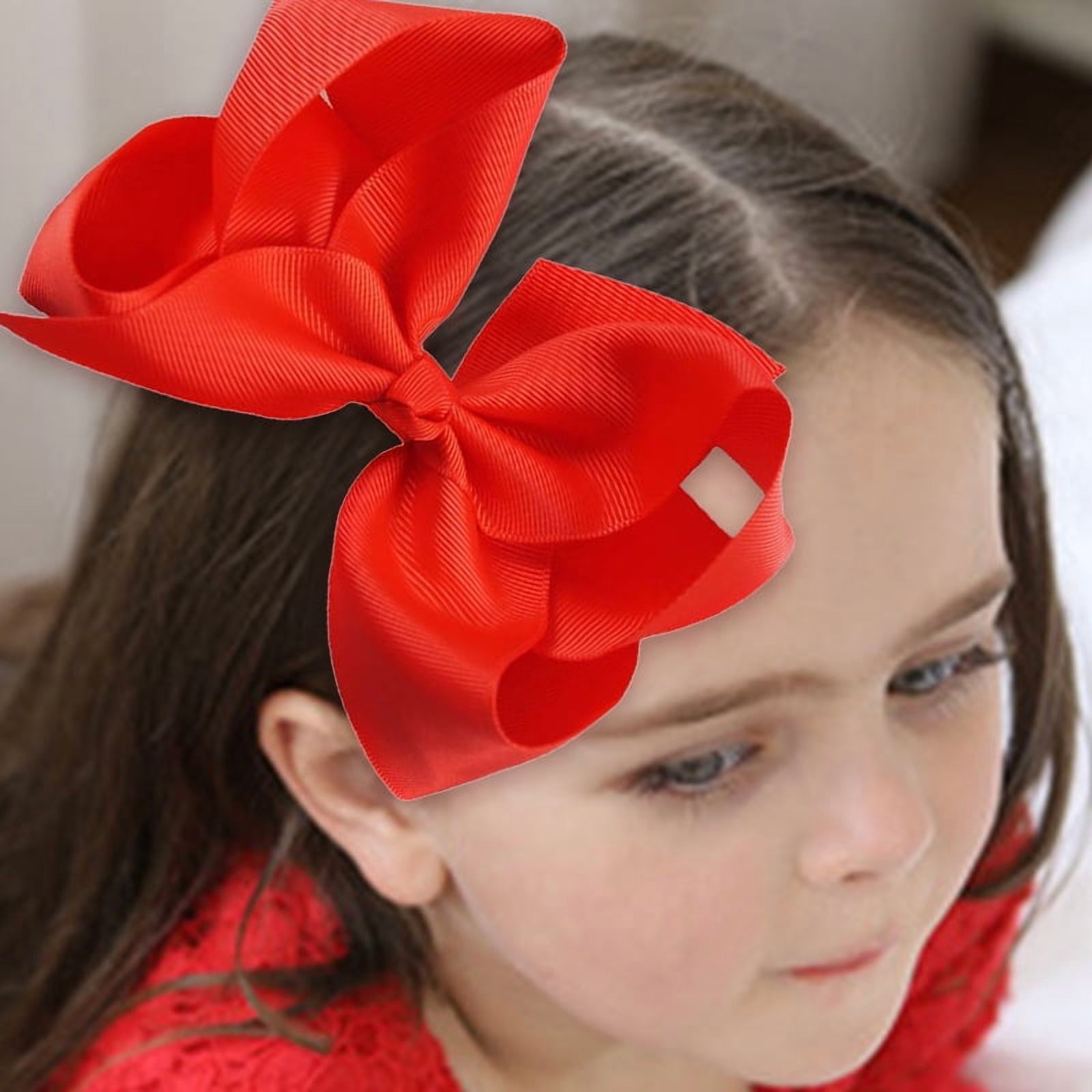 Yoyauz Hair Accessories For Girls 30 Colors 6 Inch Grosgrain Ribbon Hair Accessories Bow Clip Crocodile Clip Hair Clips Hair Accessories Back To School Party Photography Christmas Travel（1PC）
