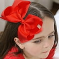 thumbnail image 3 of Yoyauz  Hair Accessories For Girls 30 Colors 6 Inch Grosgrain Ribbon Hair Accessories Bow Clip Crocodile Clip Hair Clips Hair Accessories Back To School Party Photography Christmas Travel, 3 of 6