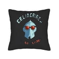 thumbnail image 4 of Futuristic Throw Pillow Covers 18x18in Set of 2 - Stylish Blue Helmet with Red Sunglasses & Bold Text for Couch Bed Car Decor, 4 of 8