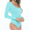 thumbnail image 6 of M&M SCRUBS Long Sleeve Scoop Neck Body Suit-Breathable Cotton Stretch(Aqua, 3X-Large), 6 of 6