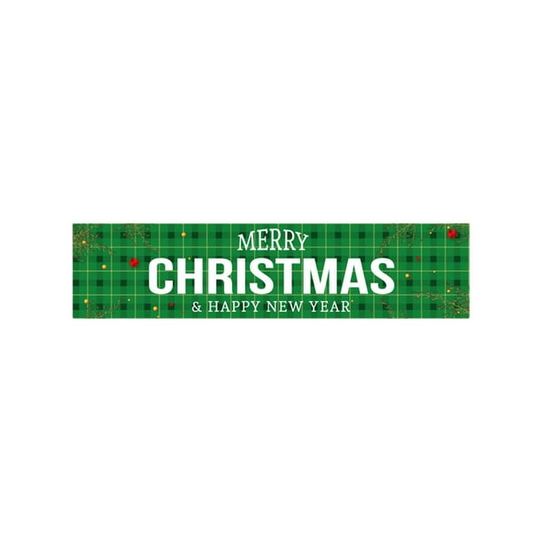 Pancarta decorativa para jardín, pancarta colgante para Nochebuena, pancarta para fiesta de invierno, pancarta para jardín, pancarta colgante para valla exterior, letrero para jardín