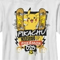 thumbnail image 2 of Boy's Pokemon Pikachu Charged Up  Graphic Tee White Small, 2 of 4