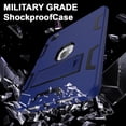 thumbnail image 2 of Allytechgroup for iPad Pro 11 M5 M4 2025 2024 Case with Pencil Holder, Heavy Duty Rugged Protective Case with Kickstand, Shock-Absorbent PC+TPU Cover for iPad Pro 11 2024/2025,Navyblue, 2 of 7