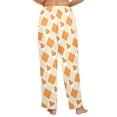 thumbnail image 3 of Ladies Sleeping Pajama Pants - Orange Plaid Love - Women's Pajamas - XL, 3 of 5