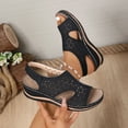 thumbnail image 2 of Lenago Summer Sandals for Women Sandals with Ankle Strap Platform Wedge Sandals Perfect with Boho Dresses Casual Shoes Office Work Shoes Comfort Arch Support, 2 of 10